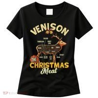 Venison Meat Chart The Christmas Meat Deer Hunter Hunting Women's T-Shirt thumb 0