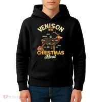 Venison Meat Chart The Christmas Meat Deer Hunter Hunting Kids Hoodie thumb 4