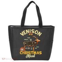 Venison Meat Chart The Christmas Meat Deer Hunter Hunting Tote Bag thumb 0