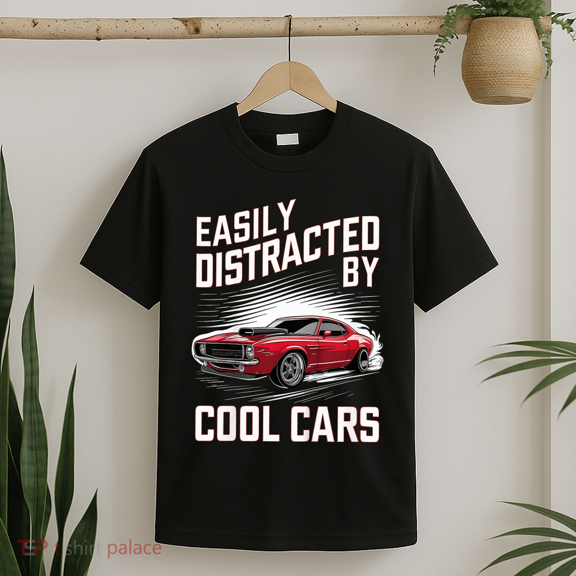 Vintage Muscle Car Easily Distracted By Cool Cars T-Shirt