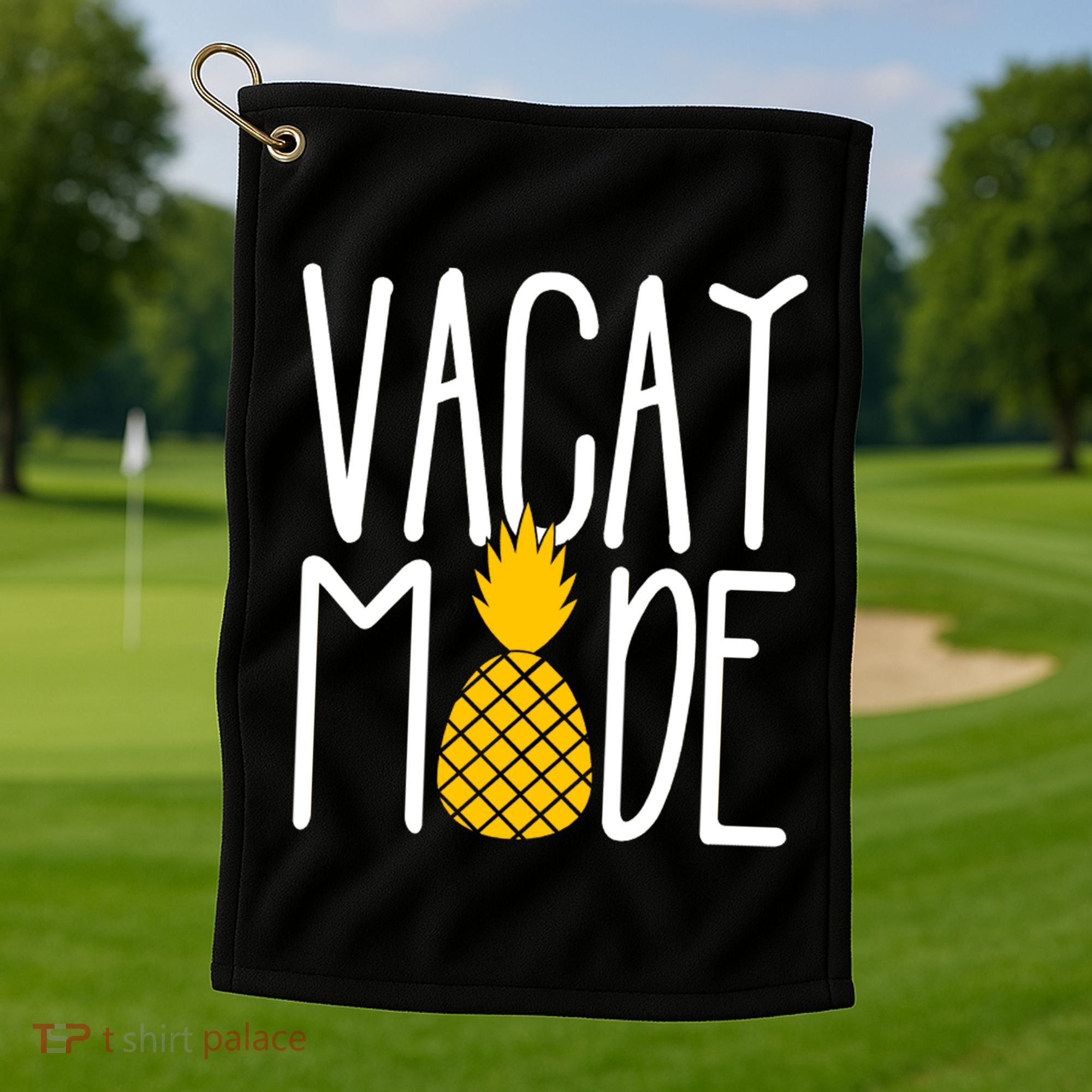 Vacay Mode Cute Pineapple Golf Towel