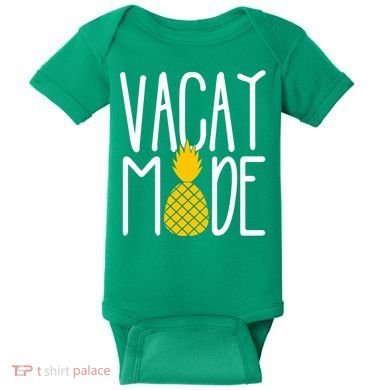 Vacay Mode Cute Pineapple Baby Bodysuit
