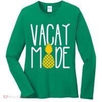 Vacay Mode Cute Pineapple Women's Long Sleeve Shirt thumb 0