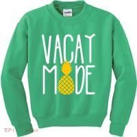 Vacay Mode Cute Pineapple Kids Sweatshirt thumb 0