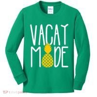 Vacay Mode Cute Pineapple Kids Long Sleeve Shirt thumb 0