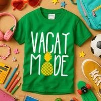Vacay Mode Cute Pineapple Kids T-Shirt thumb 3