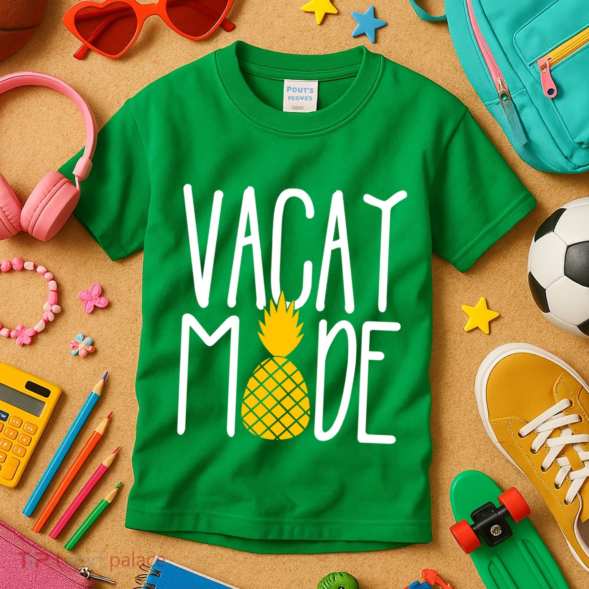 Vacay Mode Cute Pineapple Kids T-Shirt