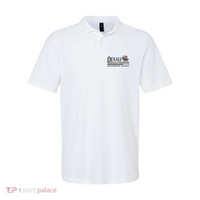 Vintage Mt. Denali National Park Alaska Mountain Polo