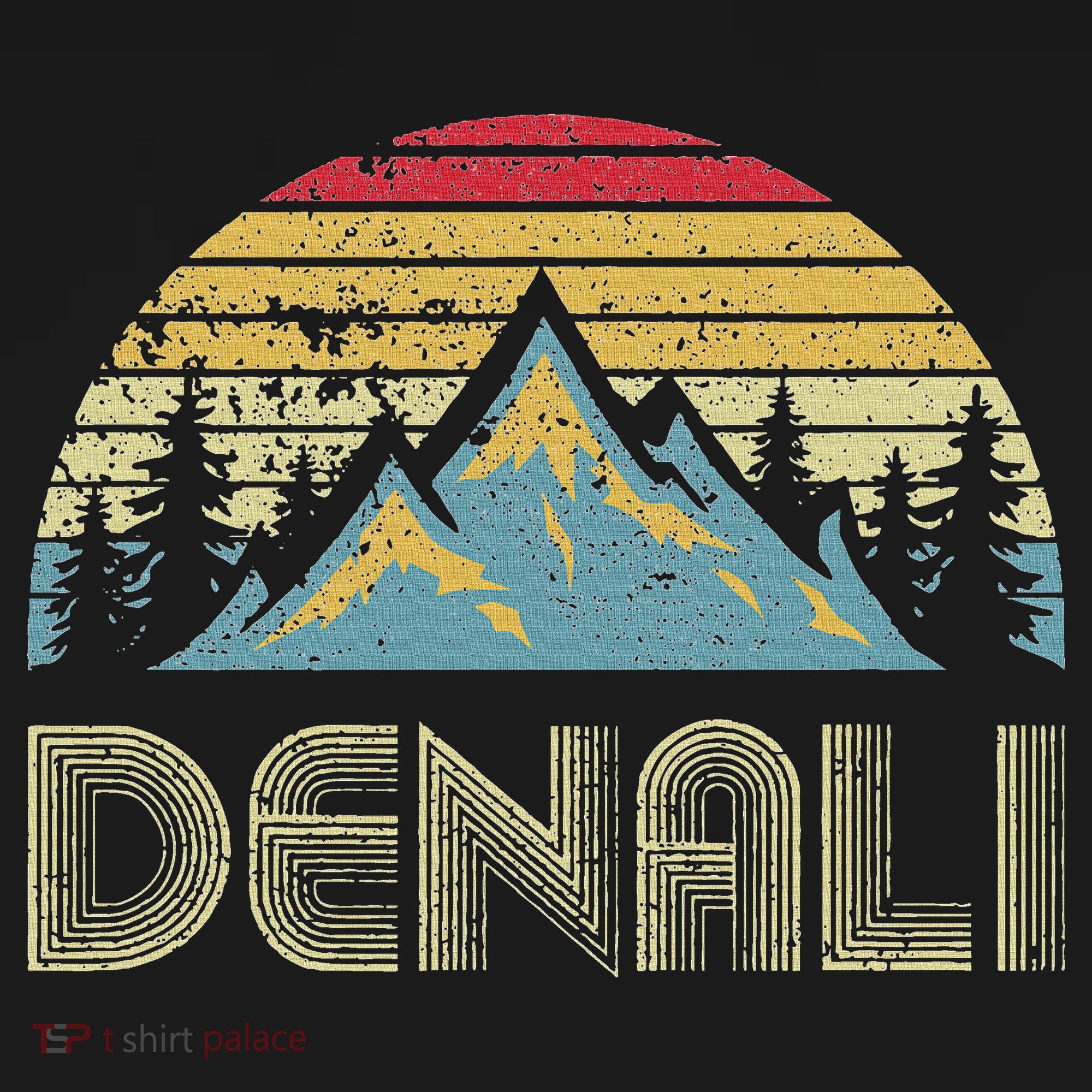 Vintage Mt. Denali National Park Alaska Mountain T-Shirt