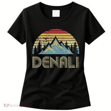Vintage Mt. Denali National Park Alaska Mountain Women's T-Shirt