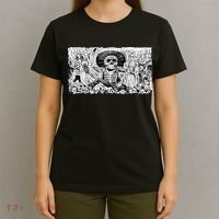 Vintage Mexico Day Of The Dead Dia De Los Muertos T-Shirt thumb 4