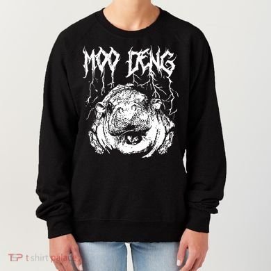 Vintage Moo Deng Meme Viral Internet Animal Women's Sweatshirt