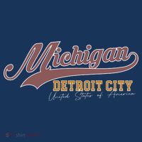 Vintage Michigan Detroit City T-Shirt thumb 7