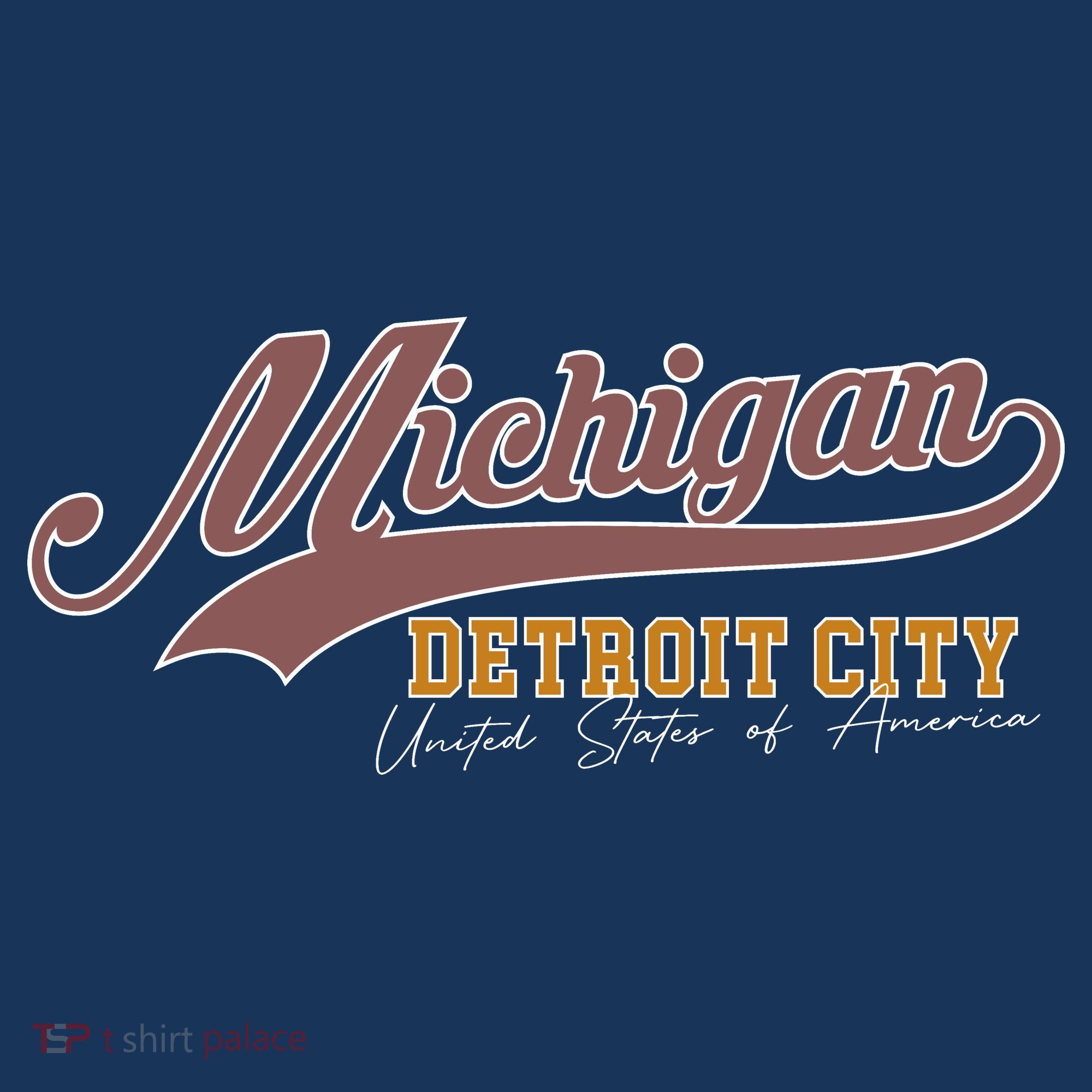 Vintage Michigan Detroit City T-Shirt