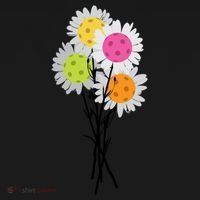 ValentineS MotherS Day Pickleball Flower Bouquet Pretty Cute Gift Women's Hoodie thumb 2