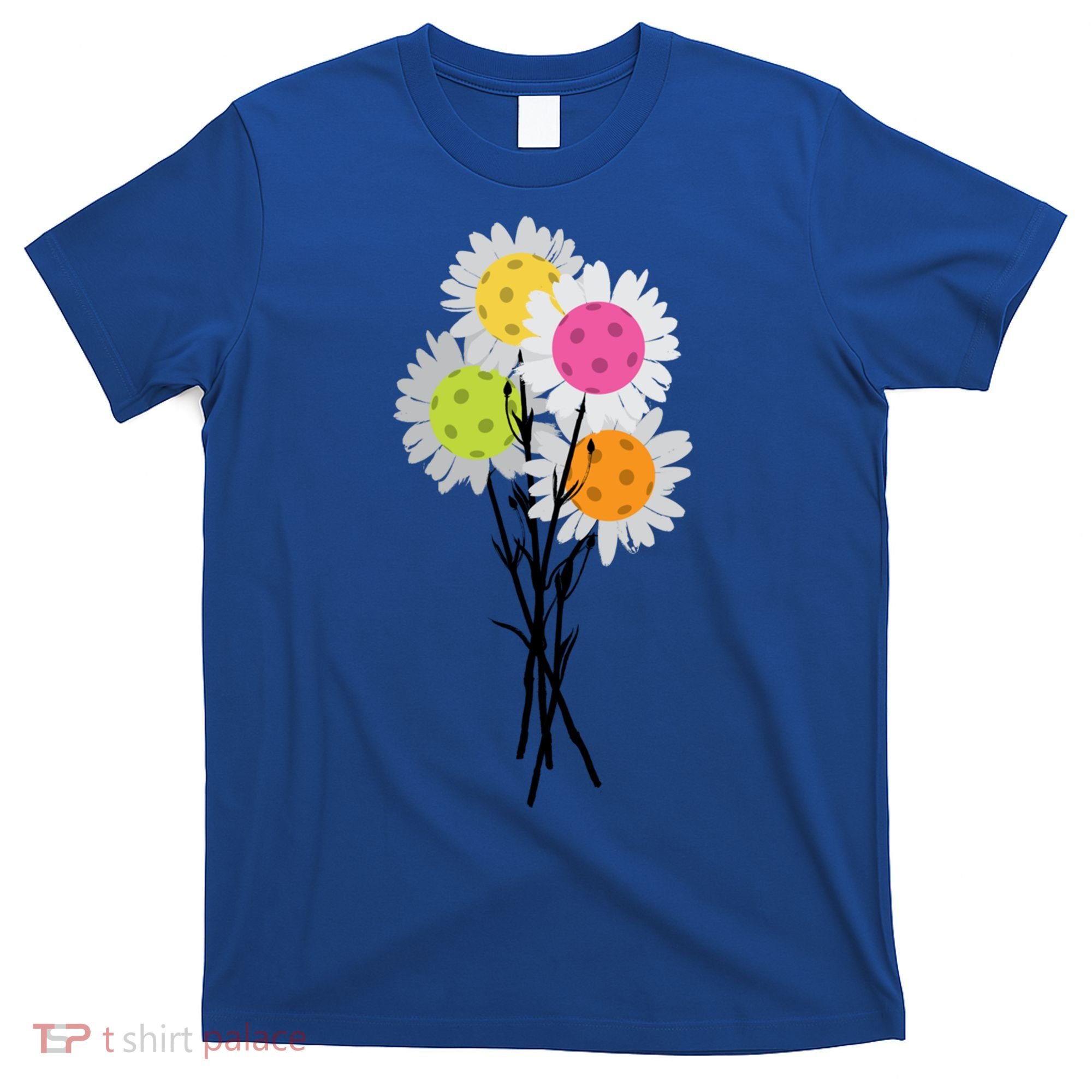ValentineS MotherS Day Pickleball Flower Bouquet Pretty Cute Gift T-Shirt