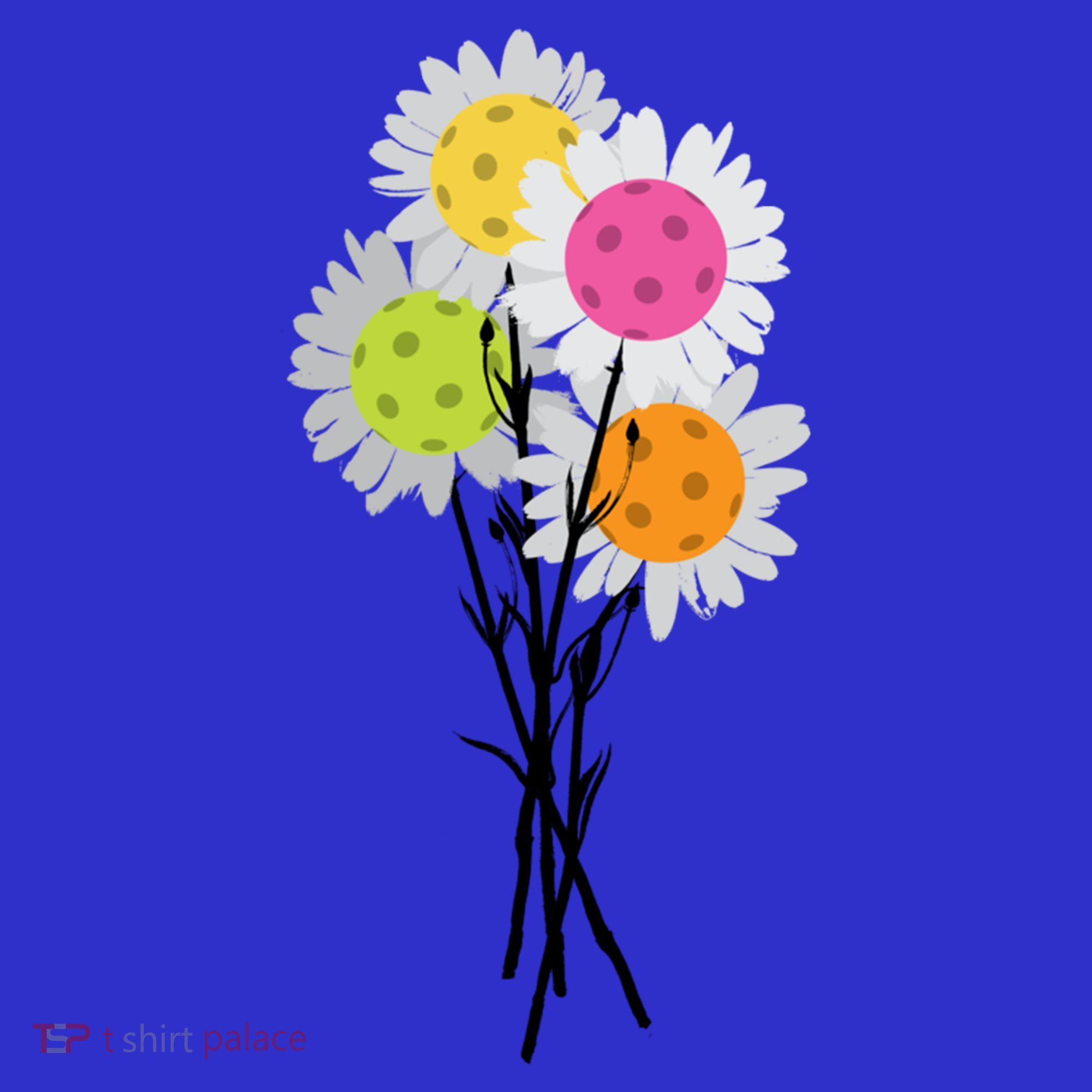 ValentineS MotherS Day Pickleball Flower Bouquet Pretty Cute Gift Mousepad