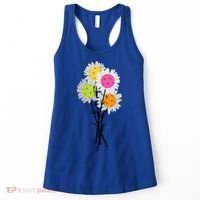 ValentineS MotherS Day Pickleball Flower Bouquet Pretty Cute Gift Women's Tank Top thumb 0