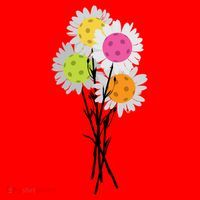 ValentineS MotherS Day Pickleball Flower Bouquet Pretty Cute Gift Santa Hat thumb 1