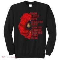 Veterans Memorial Day We Never Forget Red Poppy Flower Usa Sweatshirt thumb 0
