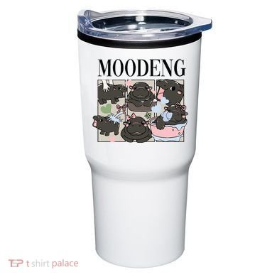 Vintage Moo Deng Bootleg Rap I Love Moo Deng Hippo Lover Tumbler