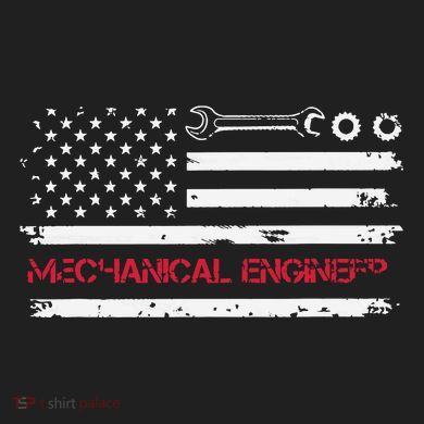 Vintage Mechanical Engineer American Flag Engineering Adult Drive Performance Visor