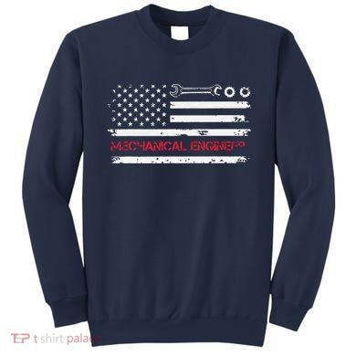 Vintage Mechanical Engineer American Flag Engineering Sweatshirt