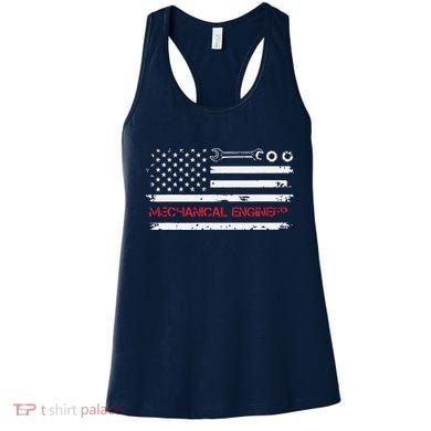 Vintage Mechanical Engineer American Flag Engineering Women's Tank Top