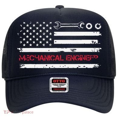 Vintage Mechanical Engineer American Flag Engineering Hat