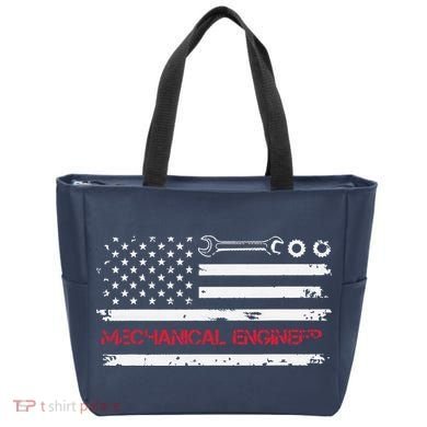 Vintage Mechanical Engineer American Flag Engineering Bag
