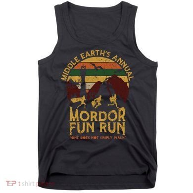 Vintage Middle Earth'S Annual Mordor Fun Run One Does Not Simply Walk Tank Top