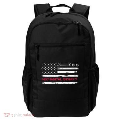 Vintage Mechanical Engineer American Flag Engineering Backpack