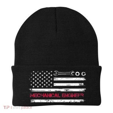Vintage Mechanical Engineer American Flag Engineering Beanie