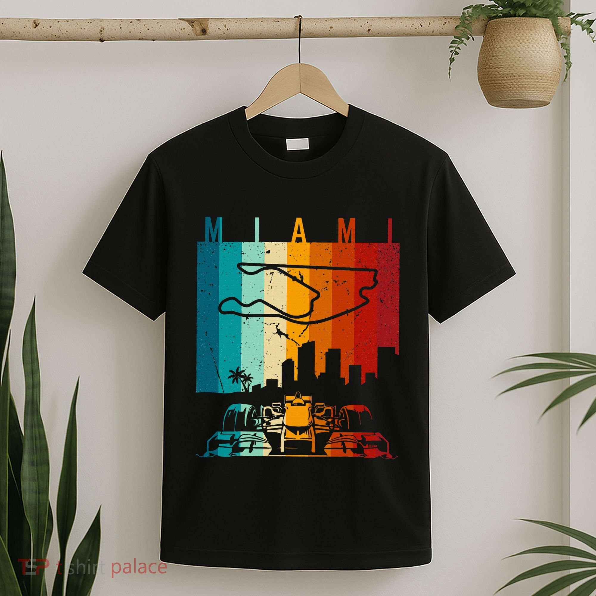 Vintage Miami Formula Racing Track Circuit Fan T-Shirt