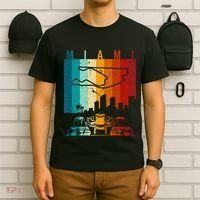 Vintage Miami Formula Racing Track Circuit Fan T-Shirt thumb 6