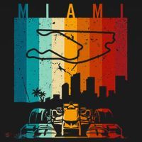 Vintage Miami Formula Racing Track Circuit Fan T-Shirt thumb 7