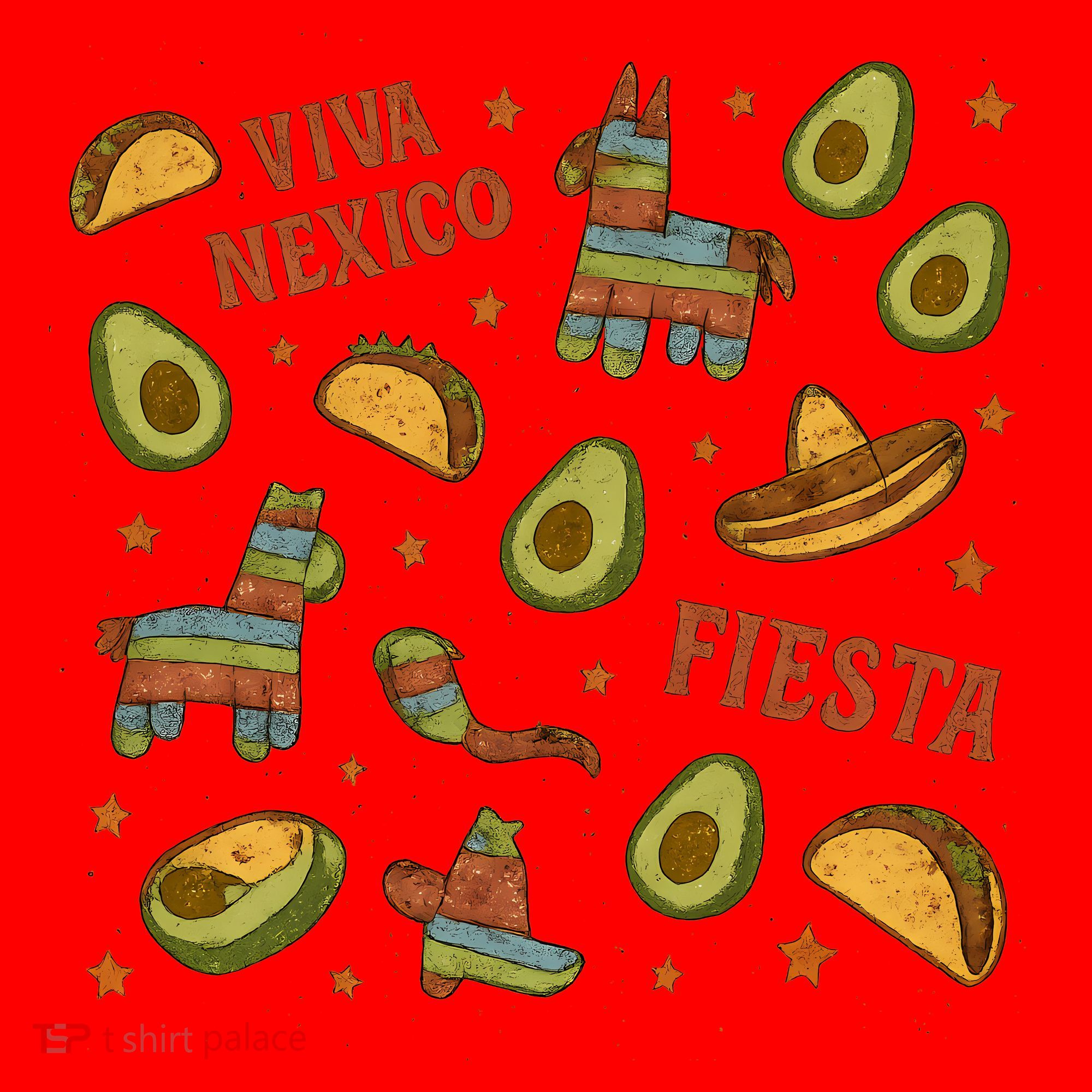 Viva Mexico Fiesta Santa Hat