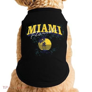 Vintage Miami Florida Beach Fun Doggie Tank