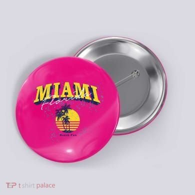 Vintage Miami Florida Beach Fun Button