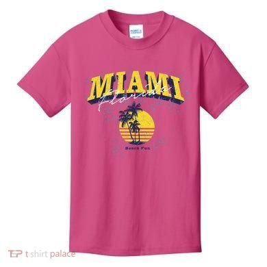 Vintage Miami Florida Beach Fun Kids T-Shirt