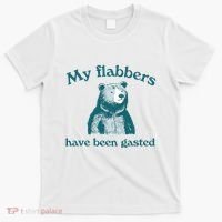 Vintage My Flabbers Have Been Gasted Funny Bear Saying Quote T-Shirt thumb 0