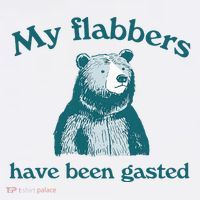 Vintage My Flabbers Have Been Gasted Funny Bear Saying Quote T-Shirt thumb 7