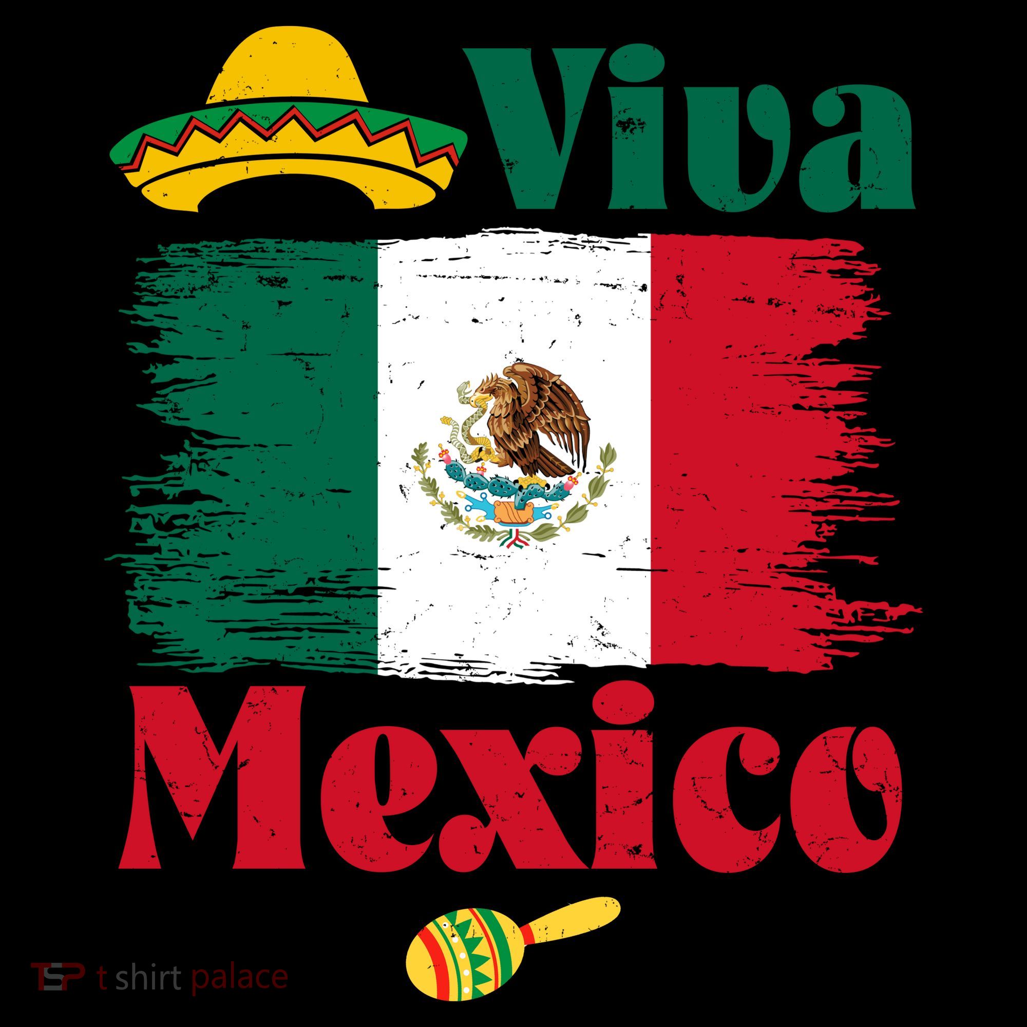 Viva Mexico Flag Mexican Independence Day Bucket Hat