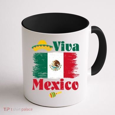 Viva Mexico Flag Mexican Independence Day Coffee Mug back