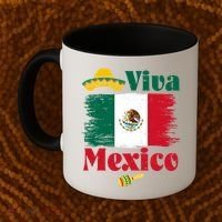 Viva Mexico Flag Mexican Independence Day Coffee Mug thumb 2