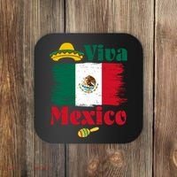 Viva Mexico Flag Mexican Independence Day Coaster thumb 0