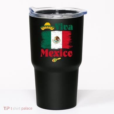 Viva Mexico Flag Mexican Independence Day Tumbler