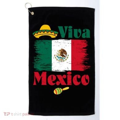 Viva Mexico Flag Mexican Independence Day Golf Towel