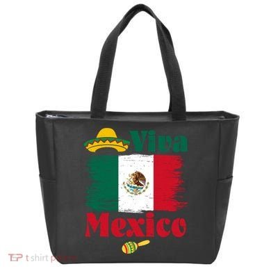 Viva Mexico Flag Mexican Independence Day Tote Bag