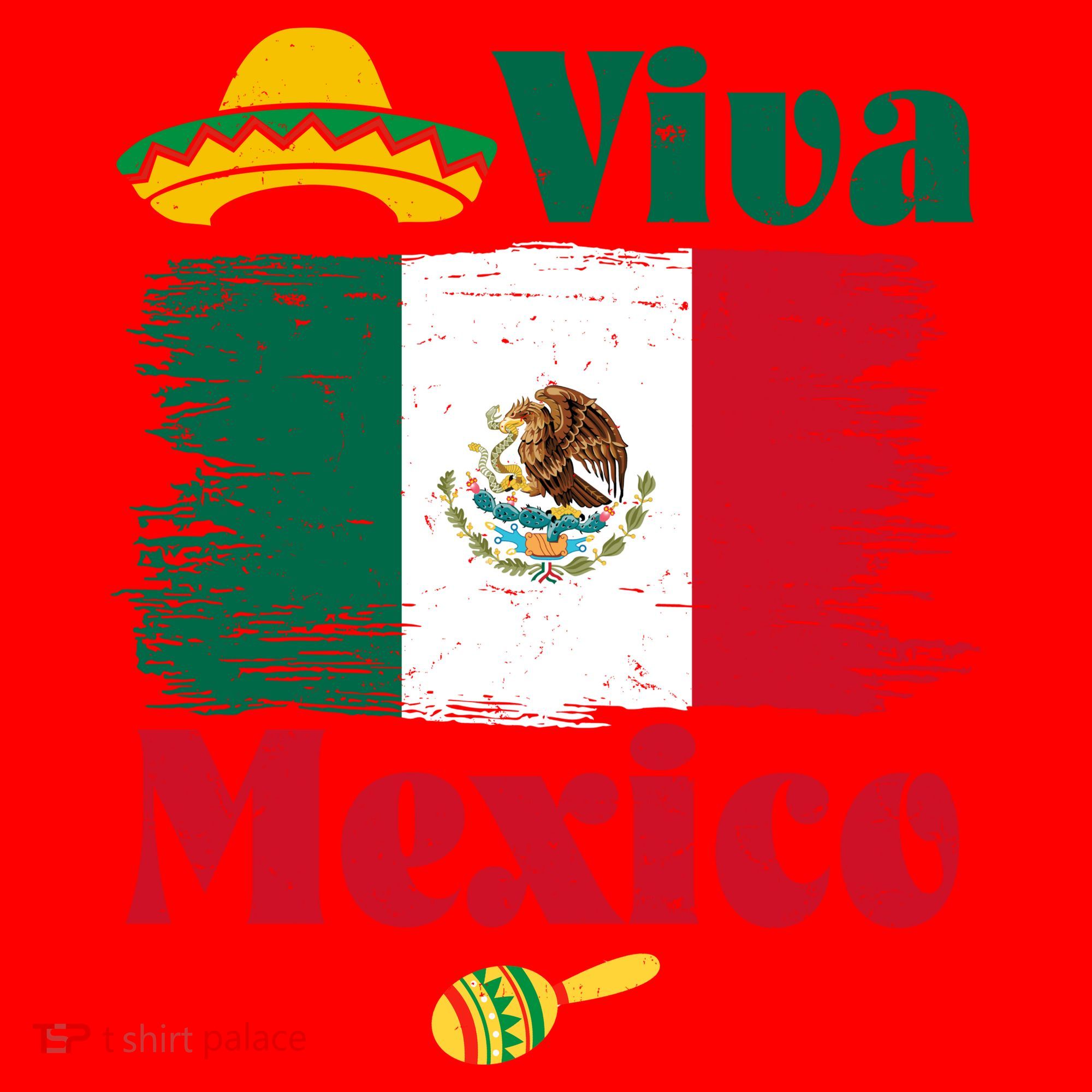 Viva Mexico Flag Mexican Independence Day Santa Hat